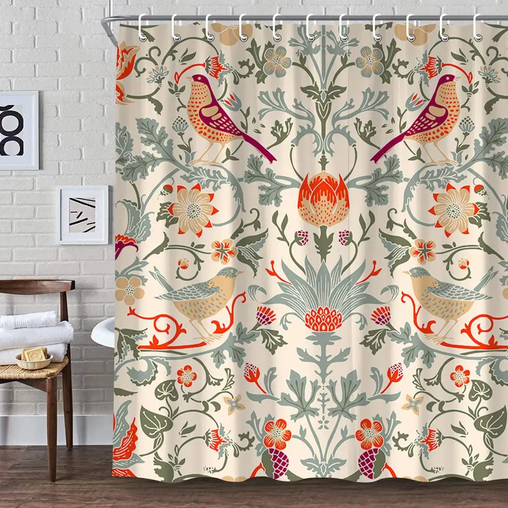 Fabric Weight Set - William Morris duş perdesi, banyo ağır
