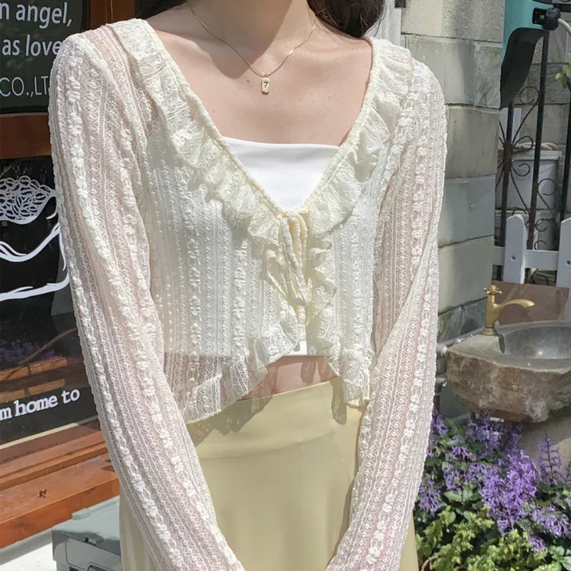Sewing V - Kadınlar için Yazlık Güneş Koruyucu Dantel