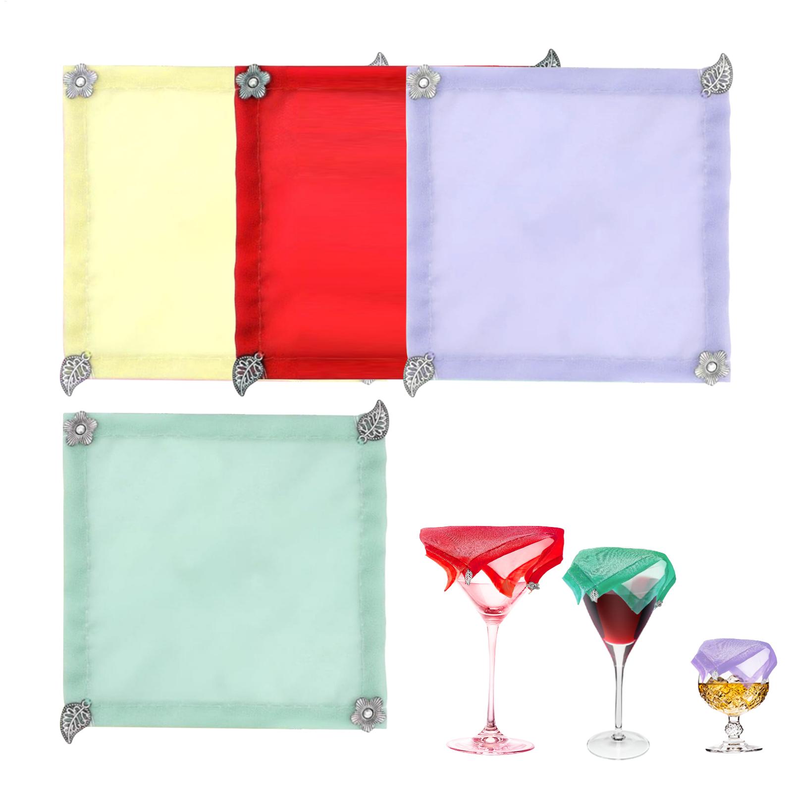 Fabric Weight Set - 4 adet/takım ağırlıklı şarap kapakları taşınabilir