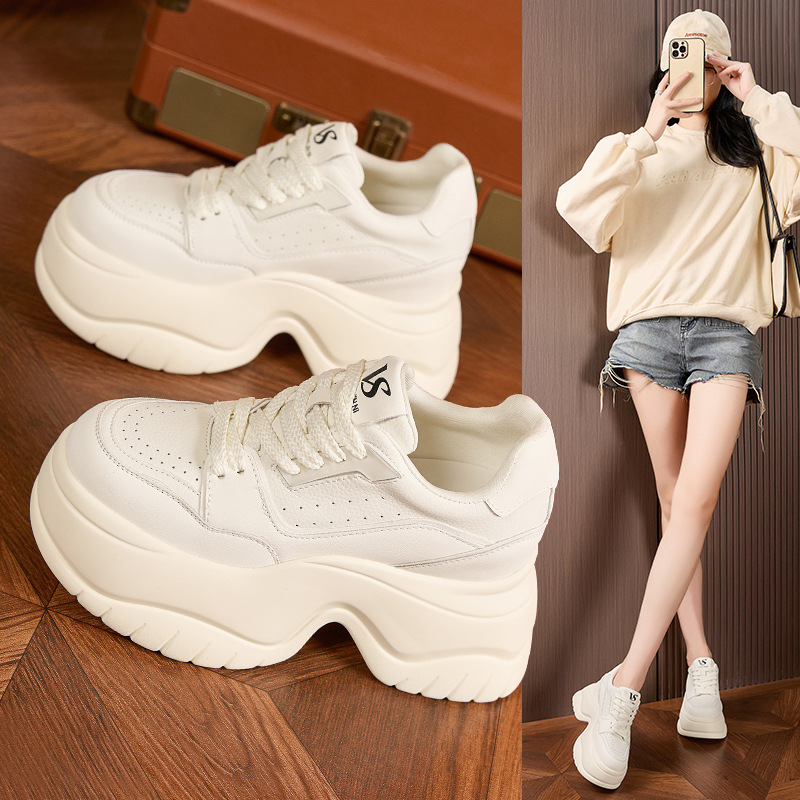 8 cm Platform Beyaz Spor Ayakk - Sewing Fleece incelemesi ve fiyatı