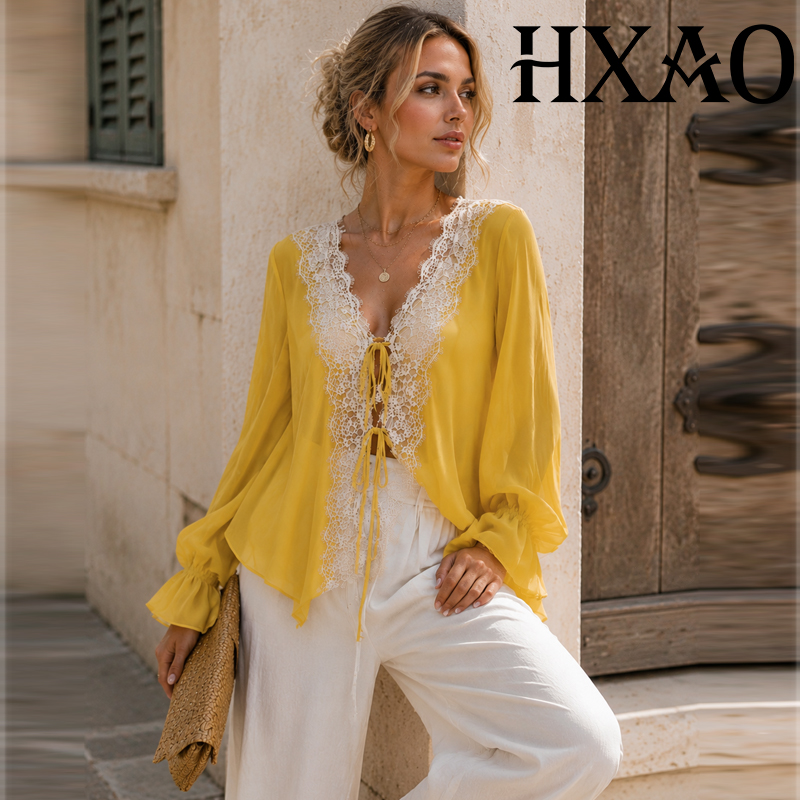 HXAO Bağcıklı Kadın Bluzu Uzun - Sewing V incelemesi ve fiyatı