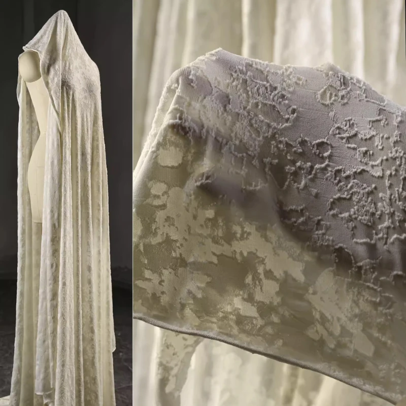 Kayısı Örgü Kumaş Çiçek Doku E - Vintage Sewing Textile incelemesi ve fiyatı