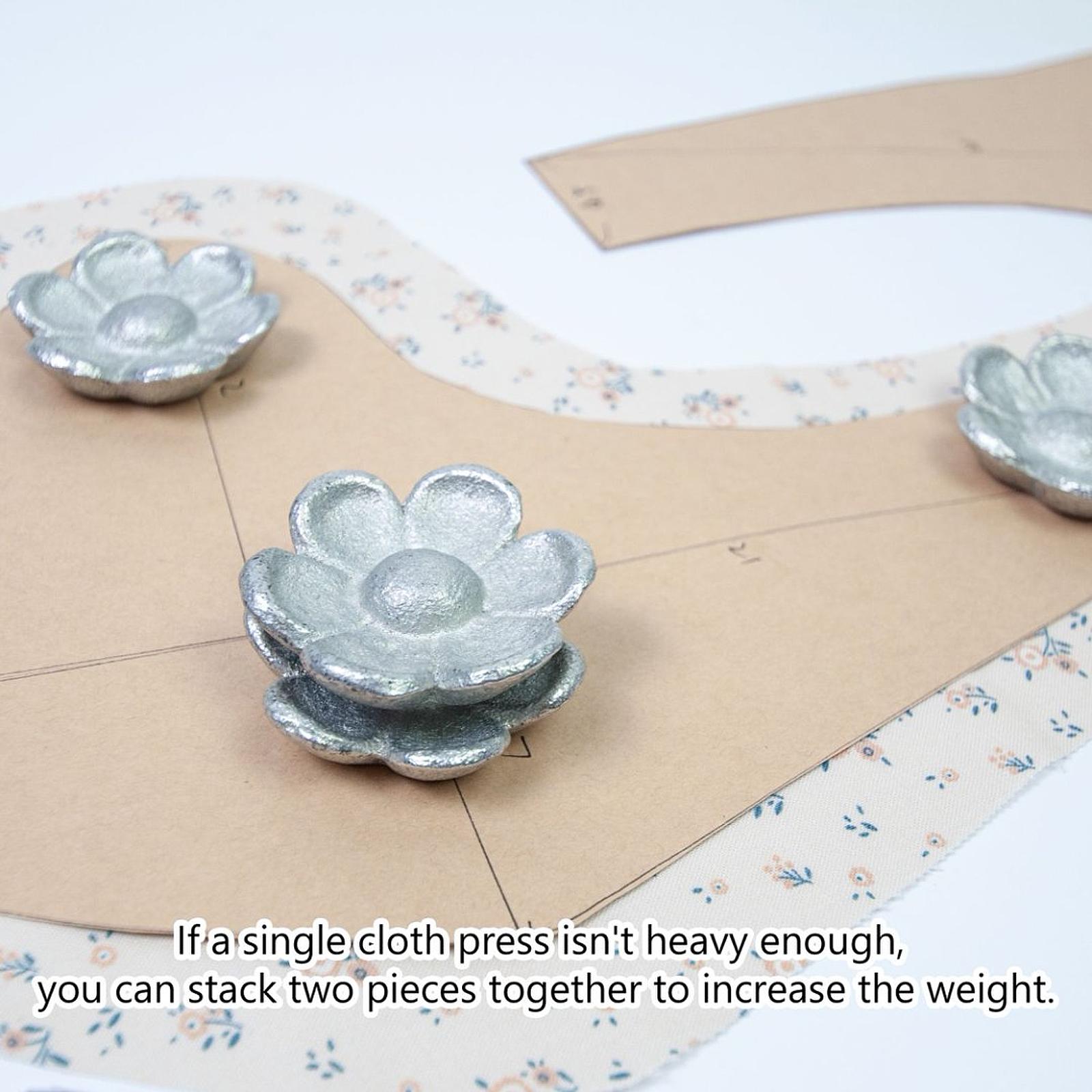 4 adet Demir Desenli Kumaş Kes - Fabric Weight Set incelemesi ve fiyatı